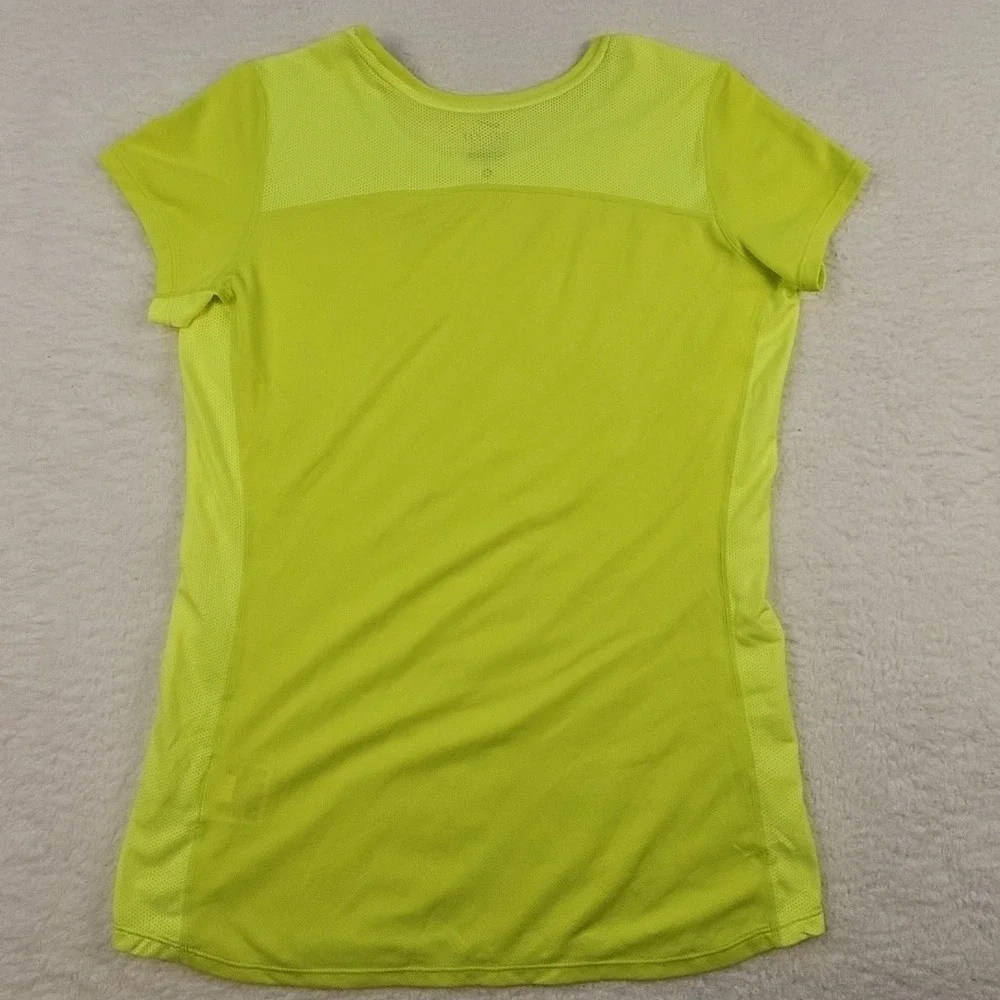 Nike‎ Dri-Fit Moisture Wicking Running T-Shirt Women's M Yellow S/S High Vis